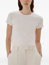 Another Tomorrow Fitted T-shirt In Gray