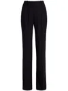 Another Tomorrow Slight Flare Pants In Schwarz