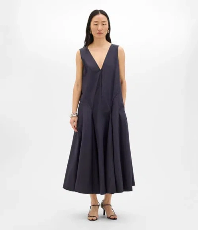 Another Tomorrow Full Skirt Dress | Midnight