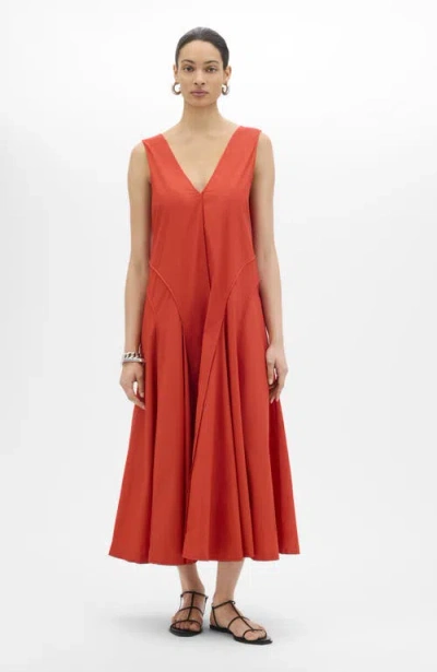 Another Tomorrow Full Skirt Dress | Midnight In Vermilion