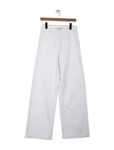 Pre-owned Another Tomorrow High-rise Wide Leg Jeans In Blue