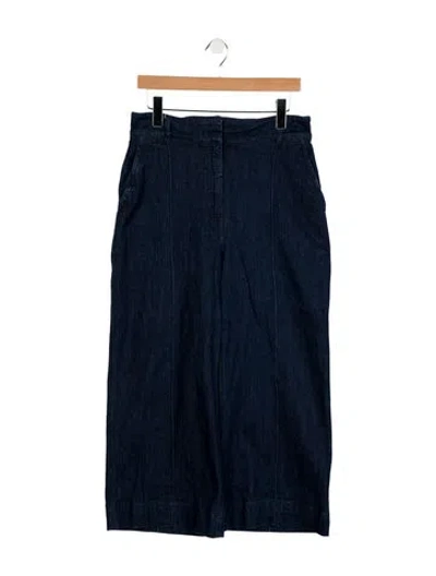 Pre-owned Another Tomorrow High-rise Wide Leg Jeans In Blue