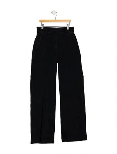 Pre-owned Another Tomorrow High-rise Wide Leg Jeans In Blue