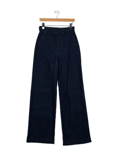 Pre-owned Another Tomorrow High-rise Wide Leg Jeans W/ Tags In Blue
