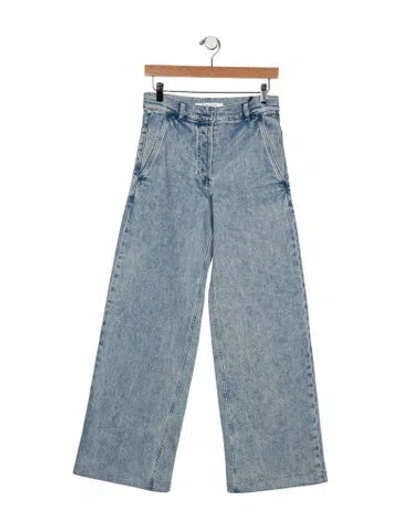 Pre-owned Another Tomorrow High-rise Wide Leg Jeans W/ Tags In Blue