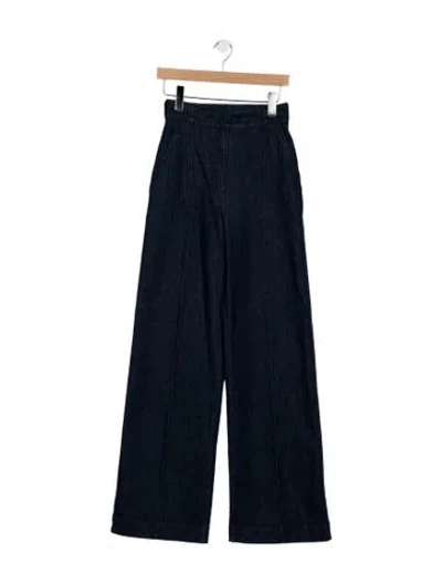 Pre-owned Another Tomorrow High-rise Wide Leg Jeans W/ Tags In Blue