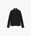 Another Tomorrow Lace Mens Shirt In Black