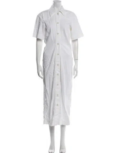 Pre-owned Another Tomorrow Long Dress W/ Tags In White