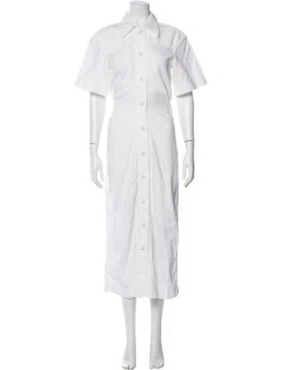 Pre-owned Another Tomorrow Long Dress W/ Tags In White
