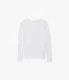 Another Tomorrow Fitted Jersey T-shirt In White