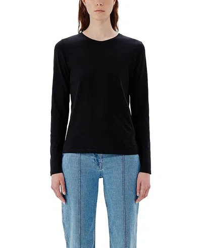 Another Tomorrow Long Sleeve Tee In Black