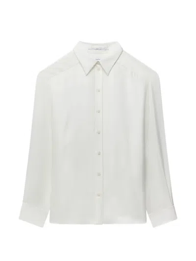 Another Tomorrow Long-sleeve Shirt In White