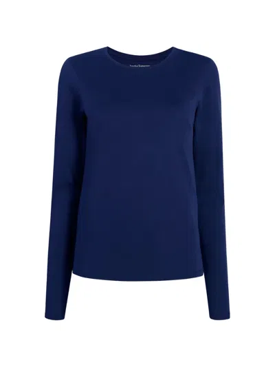 Another Tomorrow Long-sleeve T-shirt In Blue