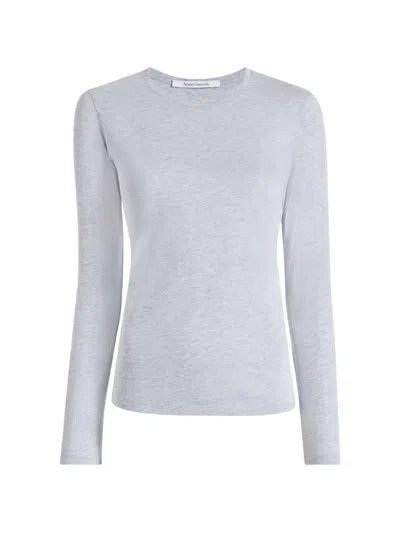 Another Tomorrow Long-sleeve T-shirt In Gray