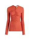 Another Tomorrow Long-sleeve T-shirt In Orange