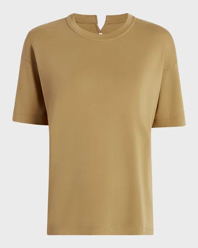 Another Tomorrow Luxe Seamed Lounge Pant In Hazelnut