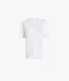 Shop Another Tomorrow Luxe Seamed Short Sleeve In White