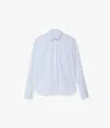 Another Tomorrow Mens Shirt With Glass Cufflinks In French Blue