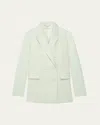 Another Tomorrow Merino Wool Blazer Jacket In Julep