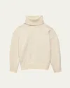 ANOTHER TOMORROW OVERSIZED LUXE CASHMERE WOOL TURTLENECK SWEATER