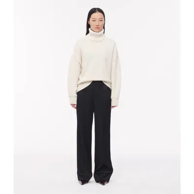 Another Tomorrow Oversized Luxe Turtleneck In Ivory
