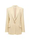 Another Tomorrow Oversized Tailored Jacket In Brown