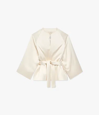 ANOTHER TOMORROW PADDED WRAP COAT