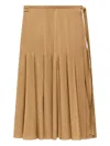 Another Tomorrow Panel Wrap Skirt In 中性色