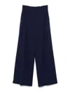 Another Tomorrow Pleated Trousers In Blue