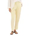 Another Tomorrow Peg Trouser In Yellow