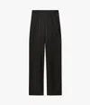 Another Tomorrow Pintuck Trouser In Black