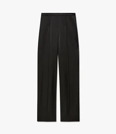 Another Tomorrow Pintuck Trouser In Black