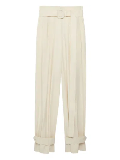 ANOTHER TOMORROW PLEATED TROUSERS