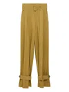 Another Tomorrow Pleated Trousers In Neutrals