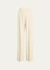 Another Tomorrow Relaxed Wide-leg Pants In Parchment