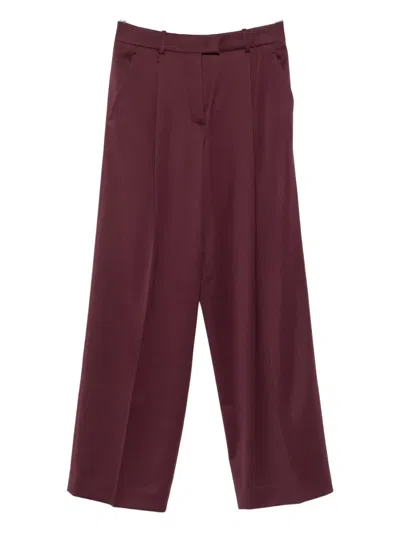 ANOTHER TOMORROW PLEATED WOOL-BLEND TROUSERS