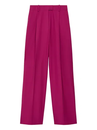 ANOTHER TOMORROW PRESSED-CREASE TROUSERS