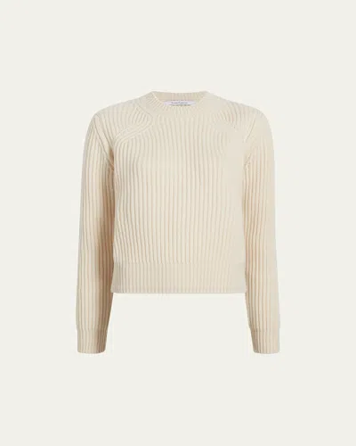 Another Tomorrow Recycled Cashmere Rib Sweater In Orchid