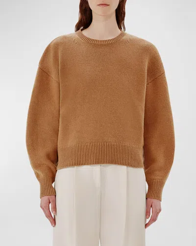 Another Tomorrow Recycled-cashmere And Wool-blend Sweater In Camel