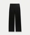 Another Tomorrow Oversized Wool Wide-leg Pants In Black