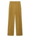 Another Tomorrow Relaxed Wide Leg Pants In Brown