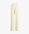 Another Tomorrow Relaxed Wide-leg Pants In Parchment