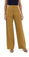 Another Tomorrow Relaxed Wide Leg Pant In Thyme