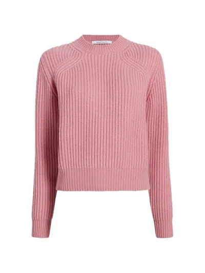 Another Tomorrow Ribbed-knit Cashmere Sweater In Pink