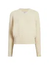 Another Tomorrow Ribbed-knit Dolman-sleeve Sweater In Neutral