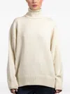 Another Tomorrow Roll-neck Sweater In White