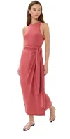 Another Tomorrow Stretch-jersey Midi Dress In Red