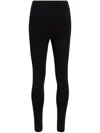 Another Tomorrow Leggings Mit Dekorativer Naht In Schwarz