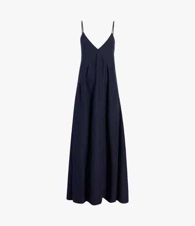 ANOTHER TOMORROW SEAMED SLIP DRESS,A222DR002-LI-NVY50