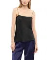 Another Tomorrow Silk Camisole In Black